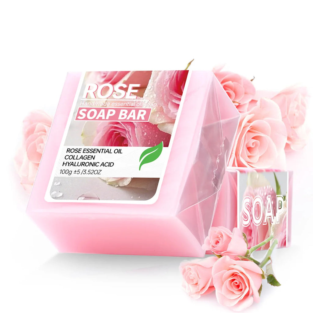 Rose Essential Oil Handmade Soap – Face, Body & Intimate 100g Handmade Bar Soap Zpaxo