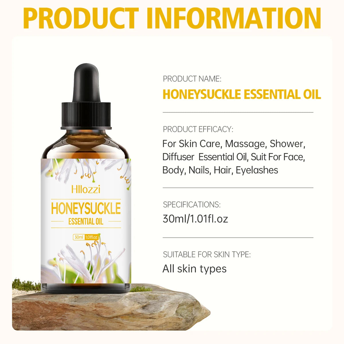 30ml honeysuckle essential oil Honeysuckle essential oil hydrating and moisturizing multifunctional essential oil aromatherapy Zpaxo