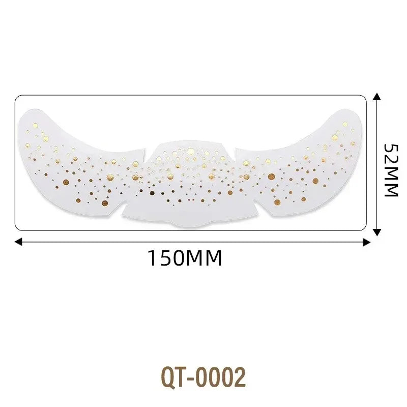 6 Sheets Stamping Freckles Makeup Patches Glitter Gold Fake Temporary