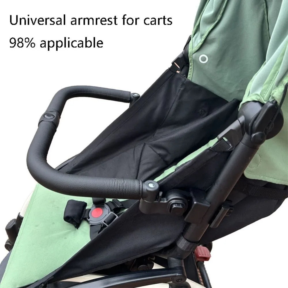 PU Cover Handle Baby Stroller Accessories Handlebar Stroller Fence Armrest Bumper Bar EVA Solid Color Pushchair Front Bumper Zpaxo