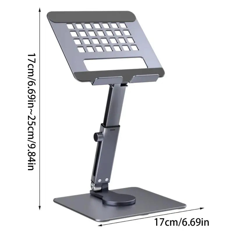652F Adjustable Tablets and Phone Stand Aluminum Alloy Foldable Holder Dock for Use Zpaxo