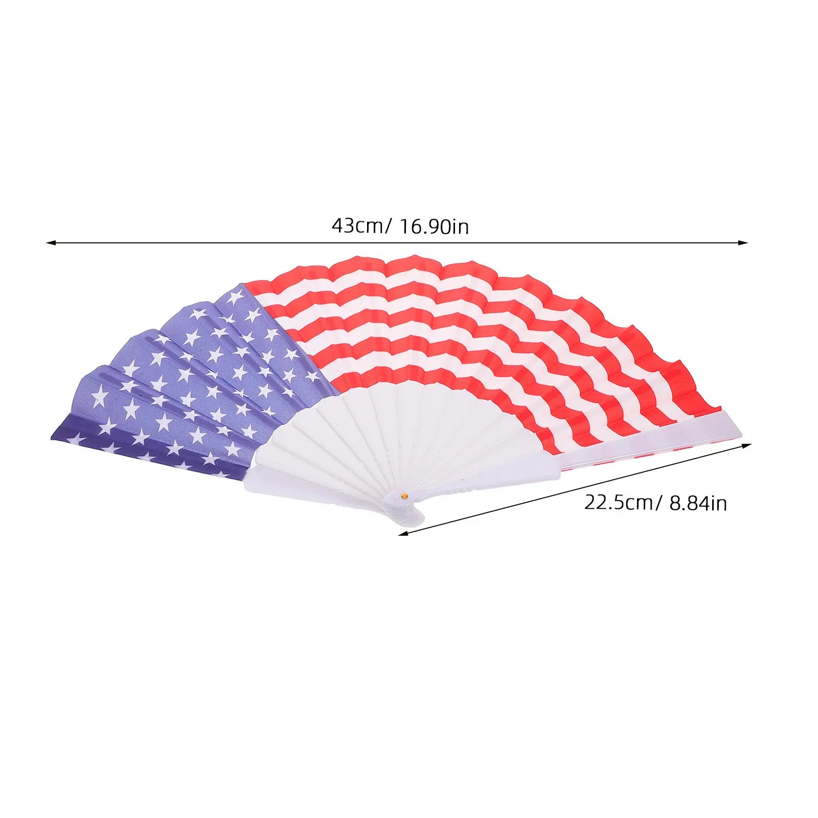 Patriotic Folding Fans American Flag Stars Independence Day Party