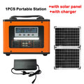 LiFePO4 600W Portable Power Station AC 220V 40Ah Solar Generator Storage Energy Power Bank for Camping Travel RV Home Emergency Zpaxo With solar panel 220V