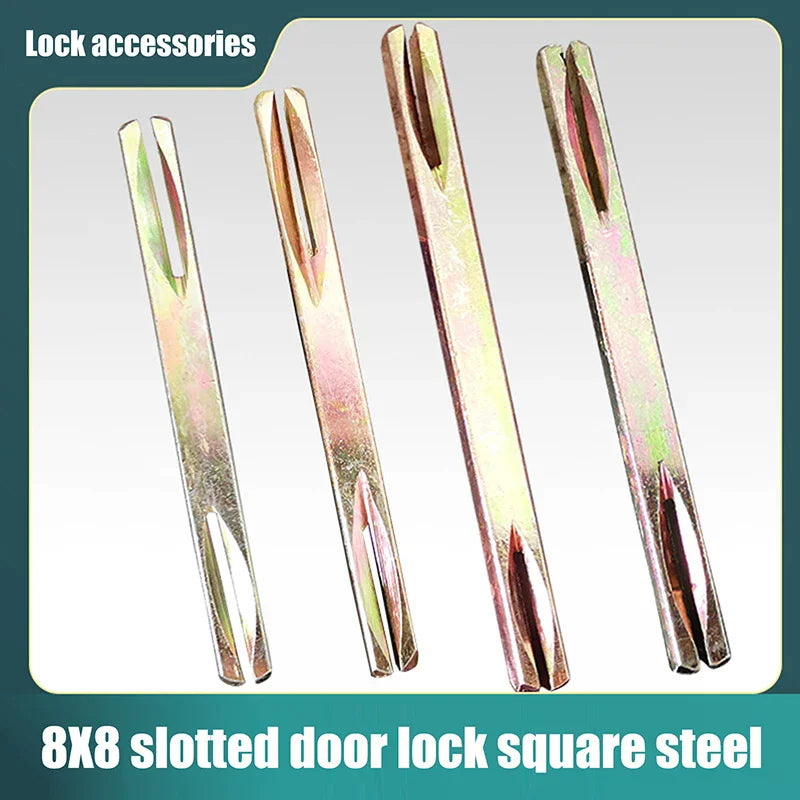 1Pcs Door Window Handles Galvanised Square Spindles Door Lock Transmission Rod Square Axis Square Strip Door Shaft Accessories Zpaxo