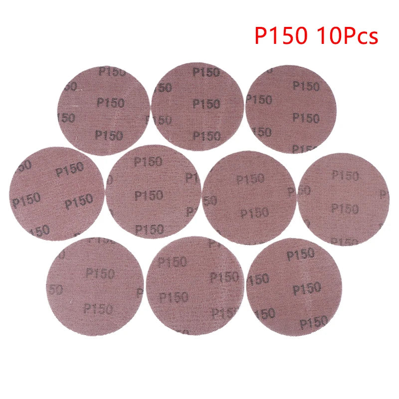 10Pcs 5inch Hook & Loop Abrasive Dust Free Grid Sanding Paper 125mm Mesh Sanding Discs Anti-Blocking Grinding Sandpaper For Car Zpaxo A4