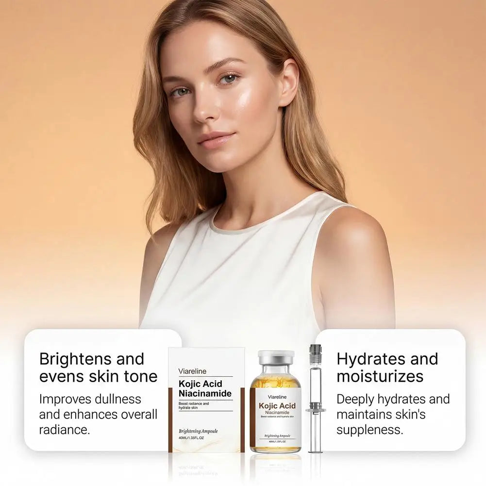 Kojic Acid Niacinamide Brightening Ampoule Serum – 40ml Brightening Face Serum Zpaxo