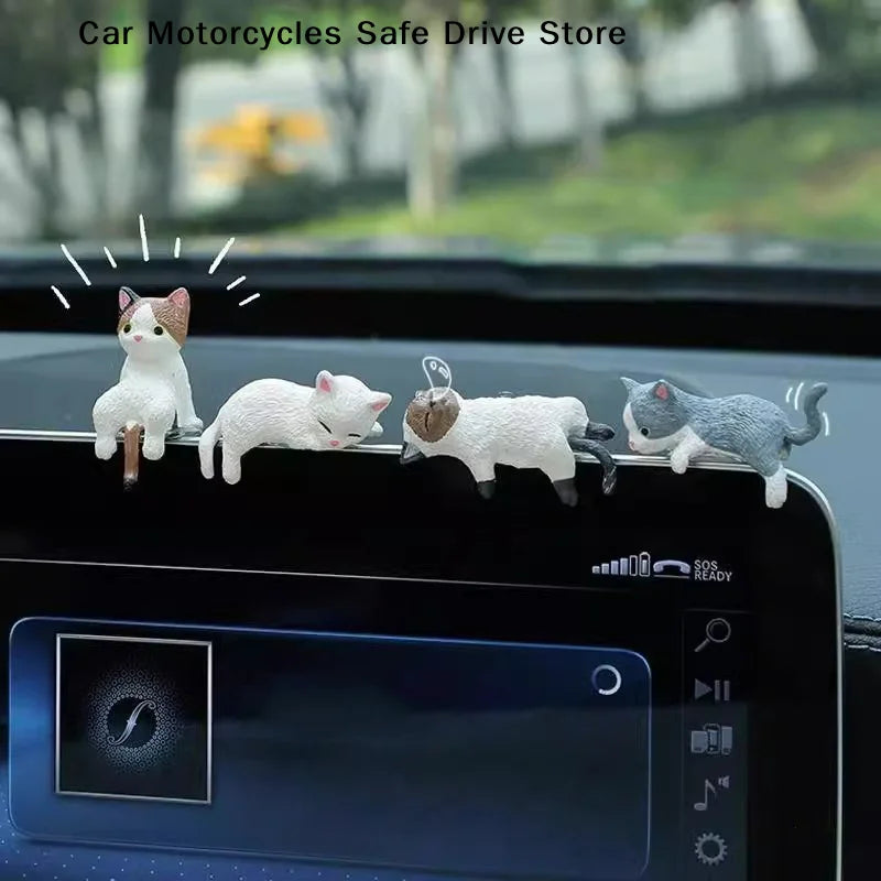 CM1pc Cute Kitten Decoration Creative Sleeping Cat Doll Home