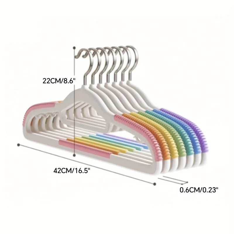 7 14 Heavy-duty Plastic Clothes Hangers Shoulder Protection Non-slip