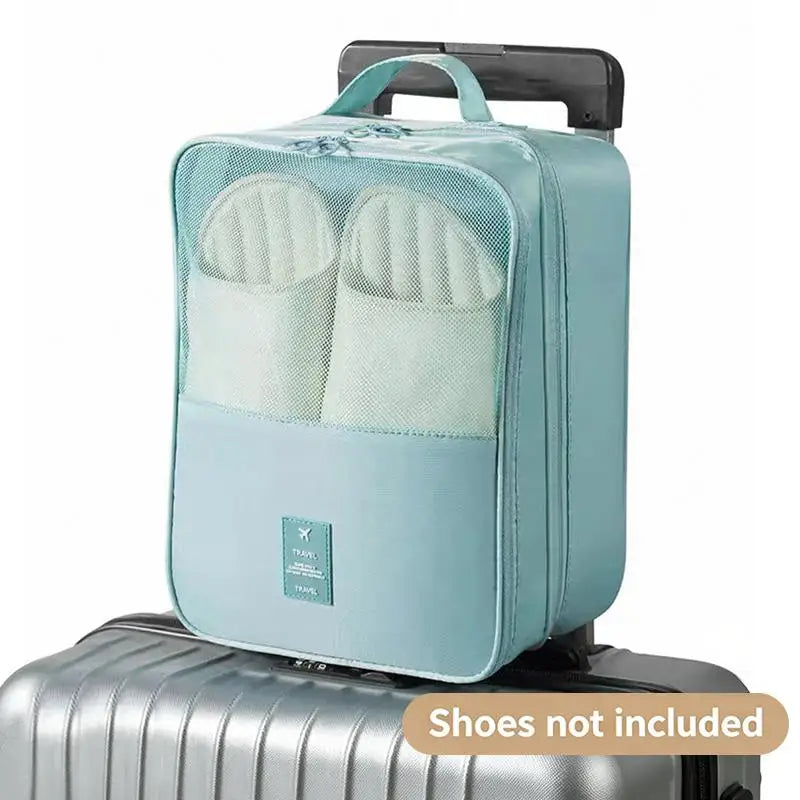 M1Pcs Travel Shoe Bag Storage Washed Diagonal Breathable Mesh Zpaxo A4