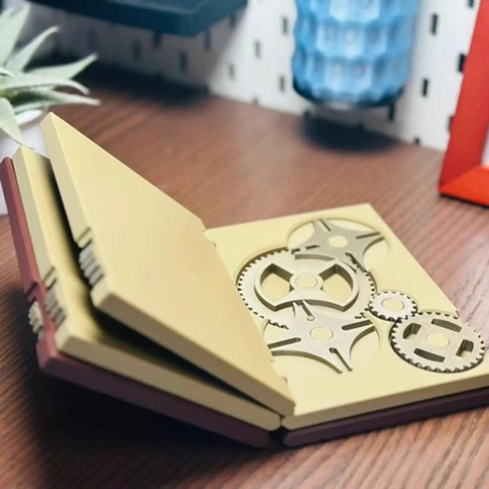 Book Gear Novelty Fun Reading Creative Paper Openable Home Indoor