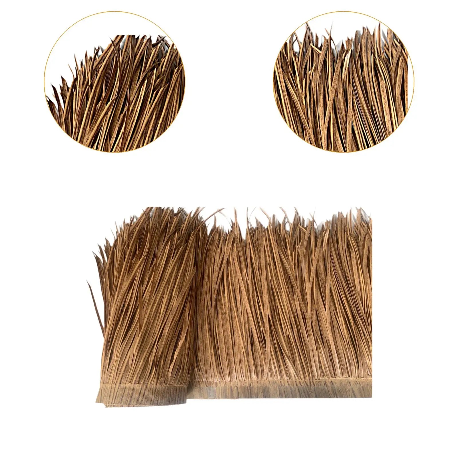 Artificial Thatch Roll 3.28ftx1.64ft Realistic Grass Roof Fence Decorative Ornament shutter Palm Straw Roof Thatch Roofing Panel Zpaxo
