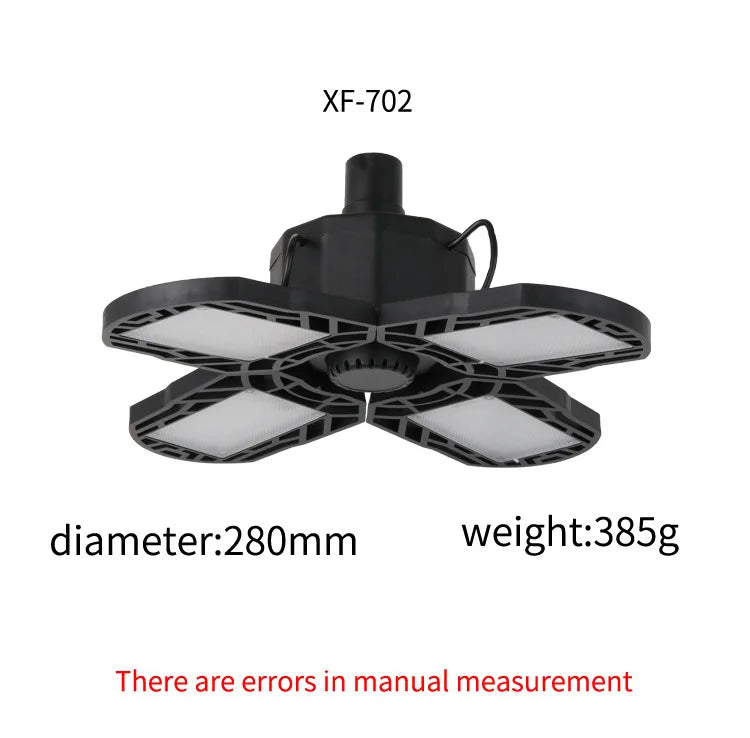 104 LED Solar Camping Light 4 Leaf Foldable Garage Rechargeable Zpaxo 4 Leaves China Mainland