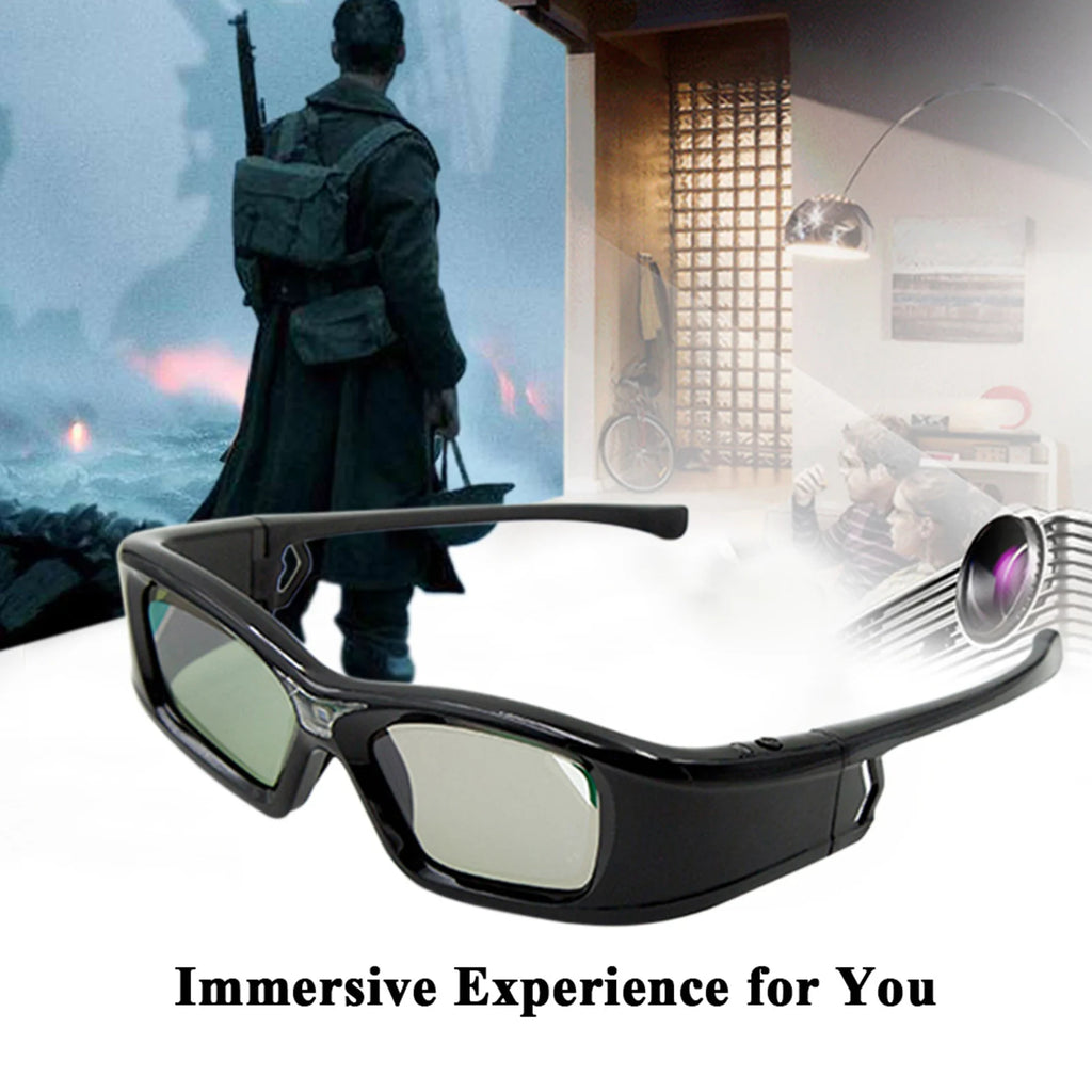 GL410 3D Glasses Spectacles for Projector Full HD Active DLP Link for Optama Acer BenQ ViewSonic Sharp Dell DLP Link Projectors Zpaxo