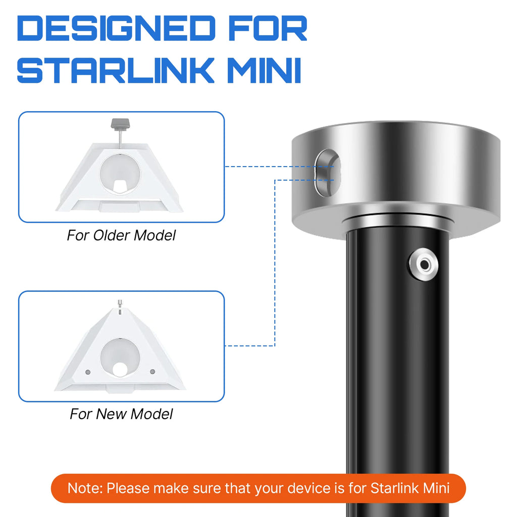 Satellite Dish Tripod Mount for Starlink Mini Lightweight Foldable Aluminum Pipe Adapter Bracket for RV Camping Outdoor Off Grid Zpaxo