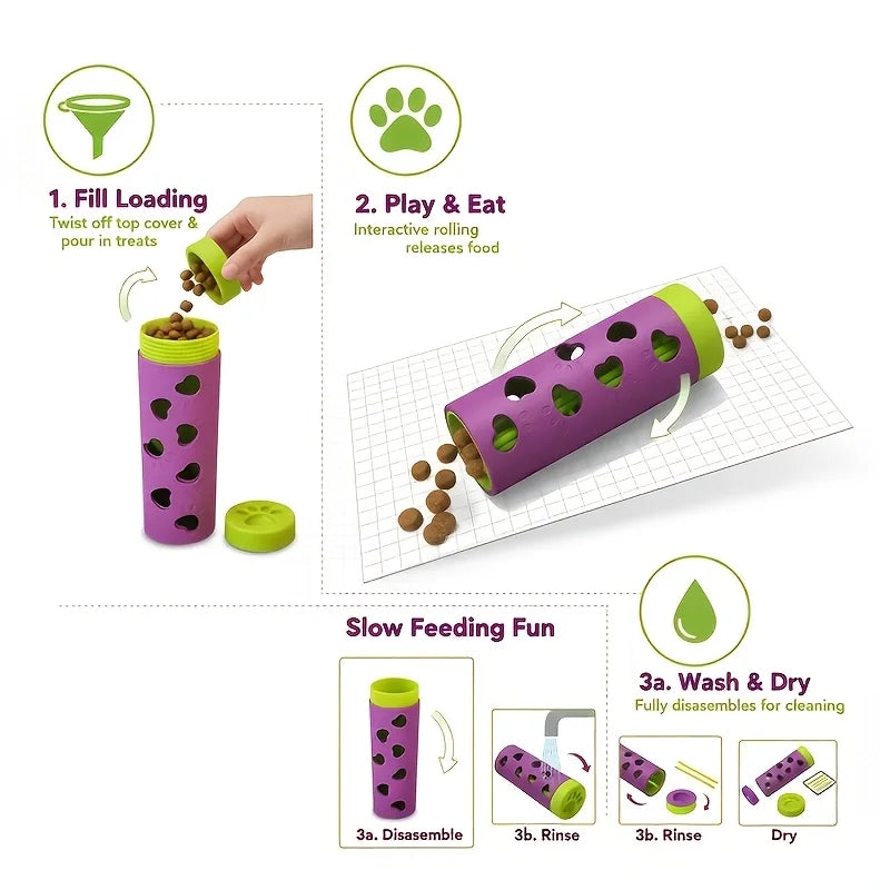 Detachable Pet Slow Feeder&supports Dispenser Durable Bite-resistant