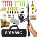Carbon Fiber Telescopic Fishing Rod & Reel Combo Set with Bag