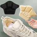 2pcs random color Self-Adhesive Thickened Shoe Insoles, Heel Pads for Fit Adjustment, Black/Beige Sneaker Zpaxo 2pcs random color