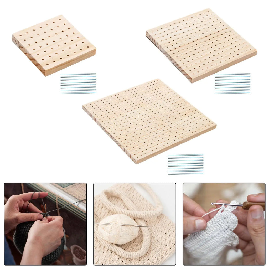 Crochet Blocking Boards Gifts Supplies Pegboard Pegs Granny Squares Zpaxo