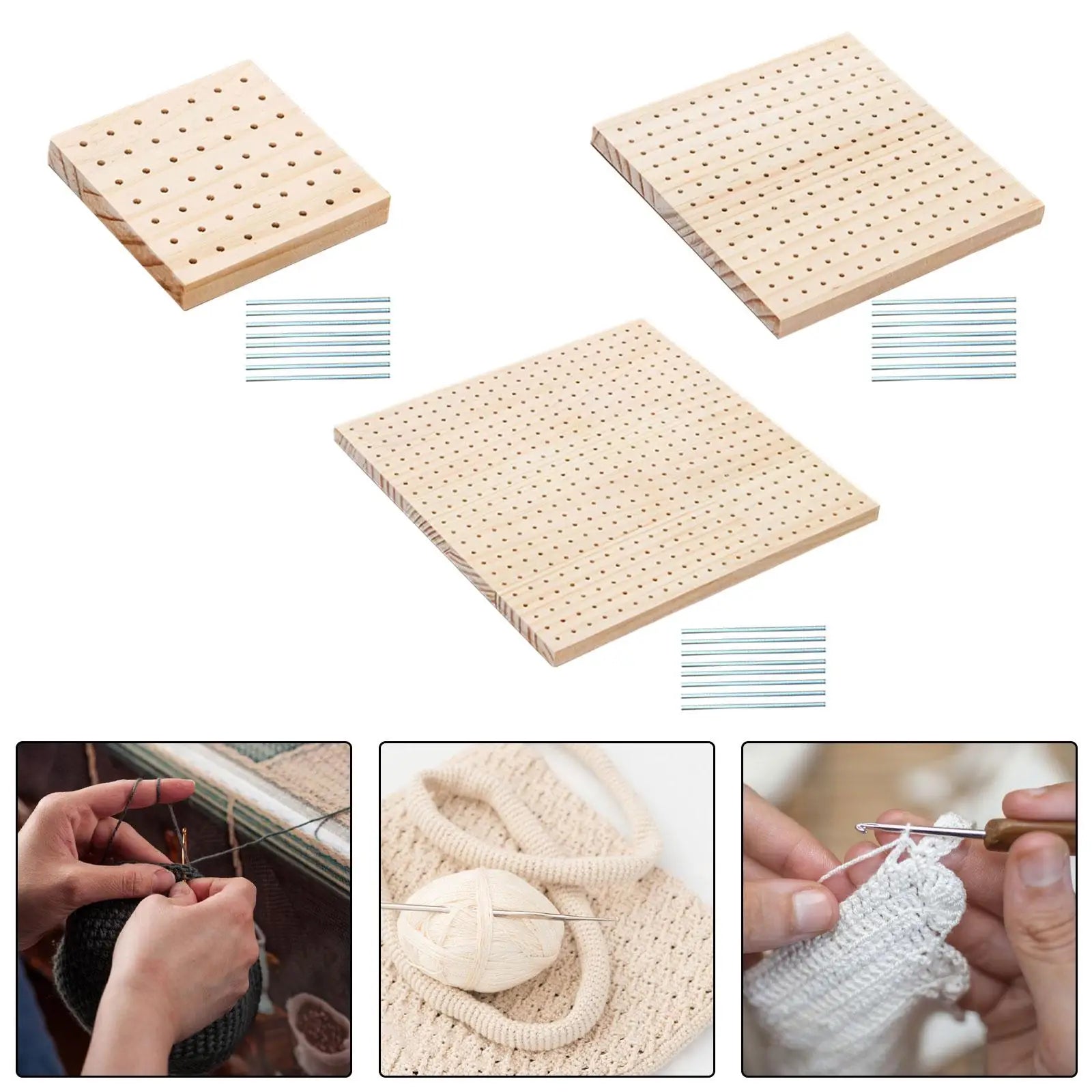 Crochet Blocking Boards Gifts Supplies Pegboard Pegs Granny Squares Zpaxo