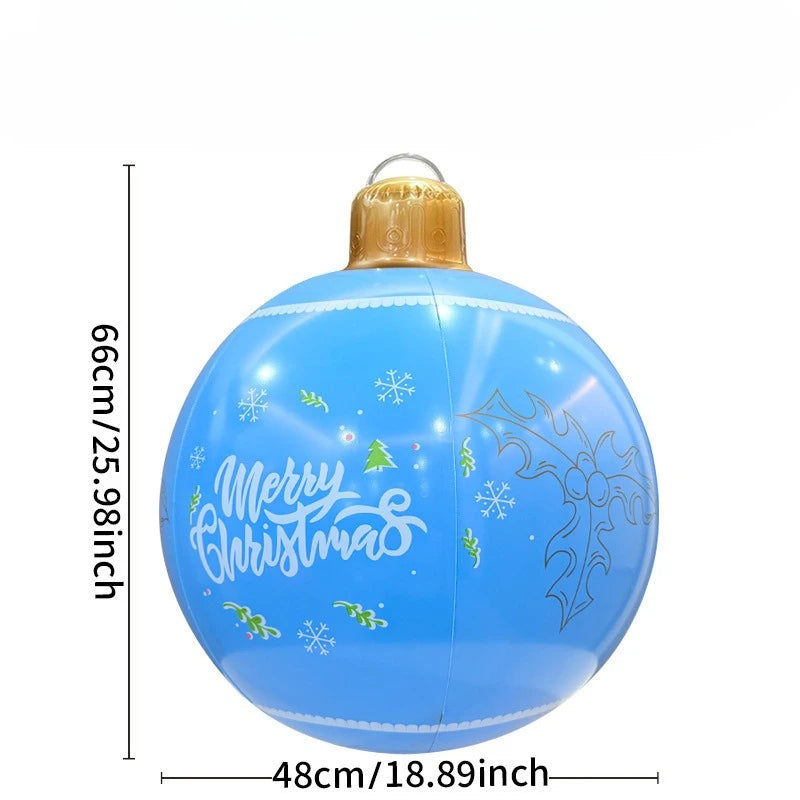 Giant Inflatable Christmas Balloon PVC Material Outdoor Garden Pool