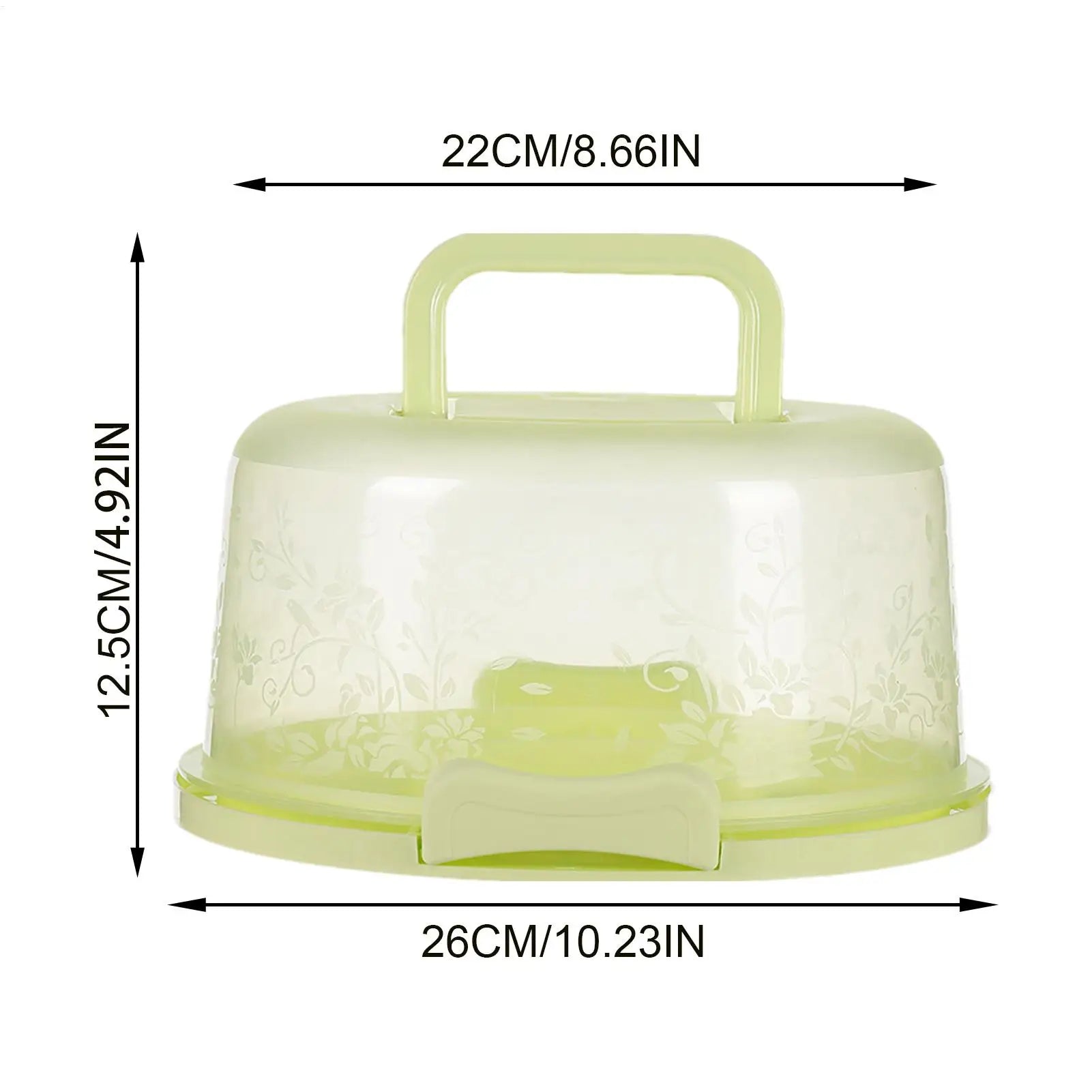 Cake Carrier With Lid And Handle Travel Cake Carrier Transparent Dome Reusable Airtight Box With Handl For Bakery Wedding Party Zpaxo