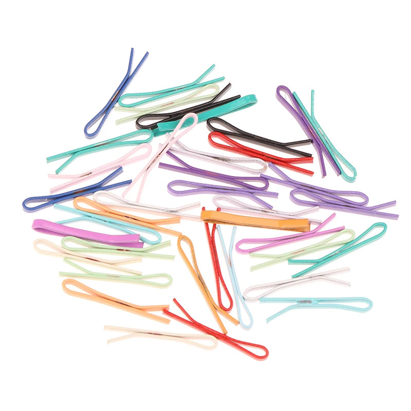 ▶Random 10Pcs 1.5cm Doll Miniature Hair Clip For Toys Hair Styling For 1/6 1/12 Doll Accessories Decorative Mini Hairpins Zpaxo 10pcs random