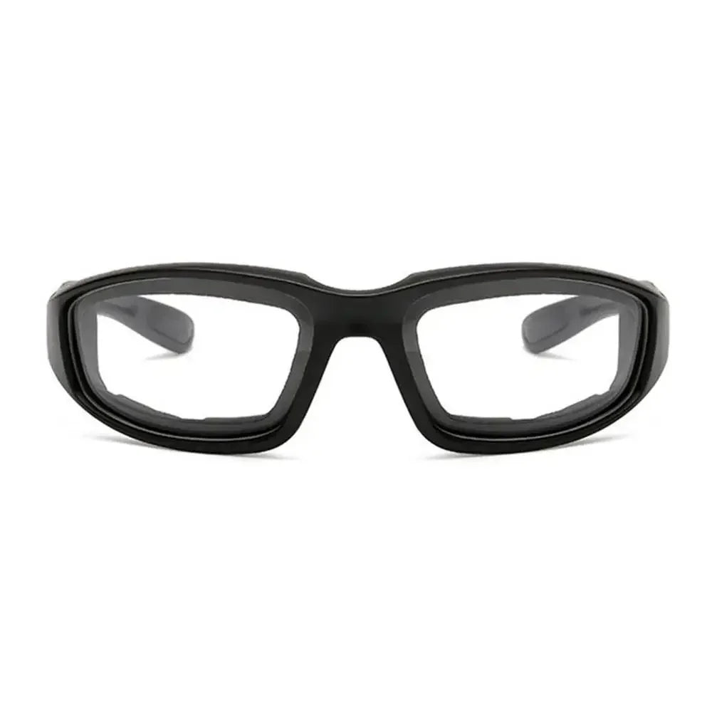Men's Retro Anti-UV Motorcycle Goggles Padded Comfortable Outdoor Ski Zpaxo black-white China Mainland
