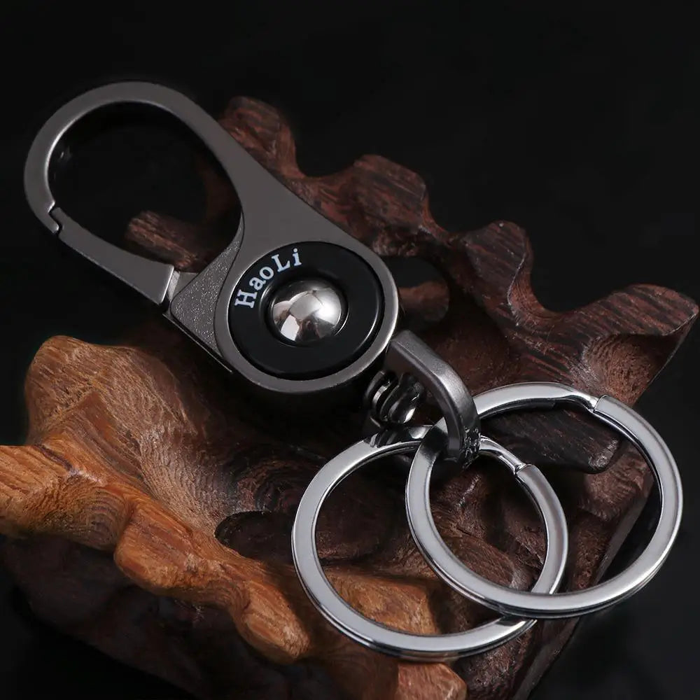 Zinc Alloy Titanium Carabiner Key Clip Polishing Business Style Titanium Car Keychain Comfortable Grip CNC Processing Zpaxo