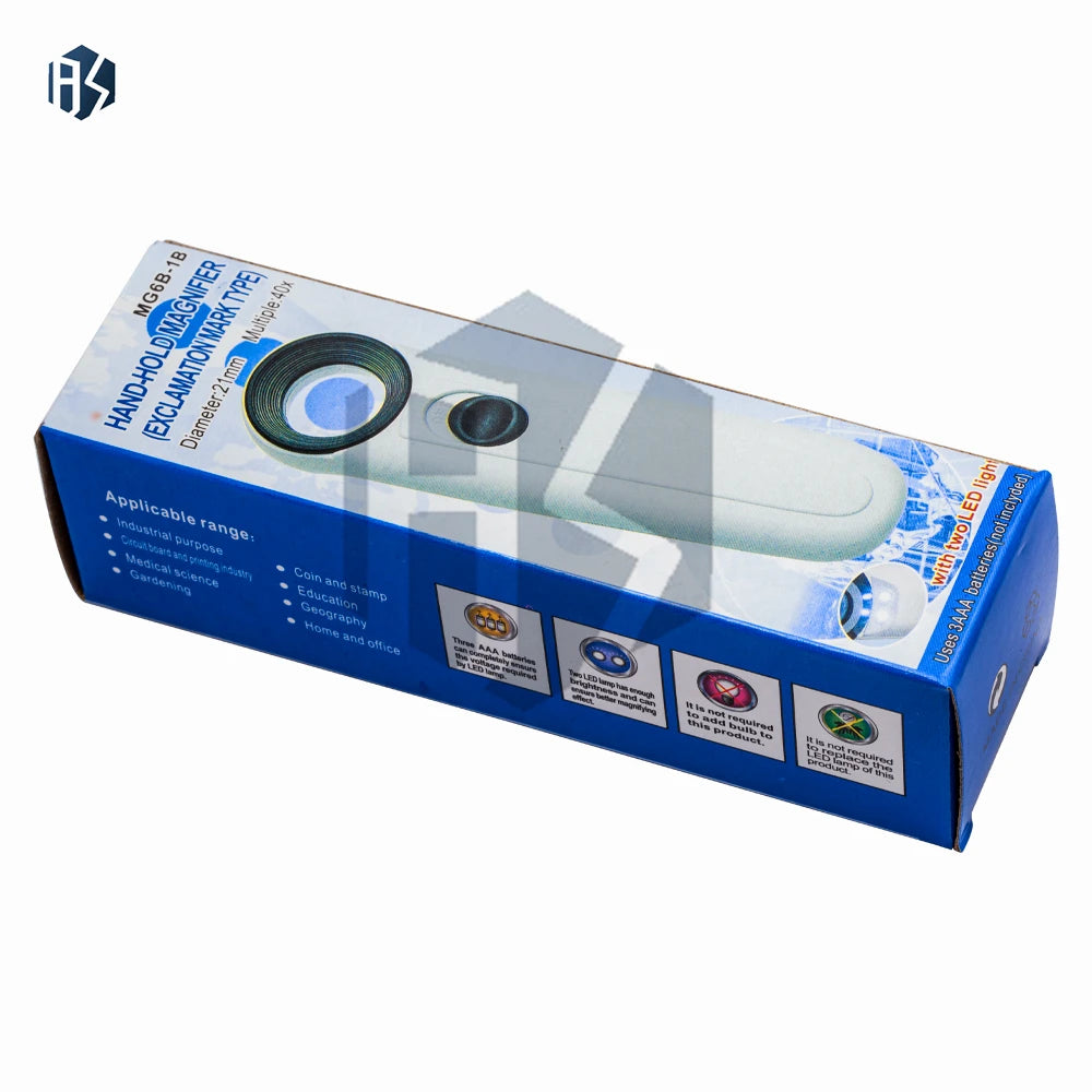 15X Handheld Glass Loupe Portable Pocket Magnifier 2 LED Lights Zpaxo