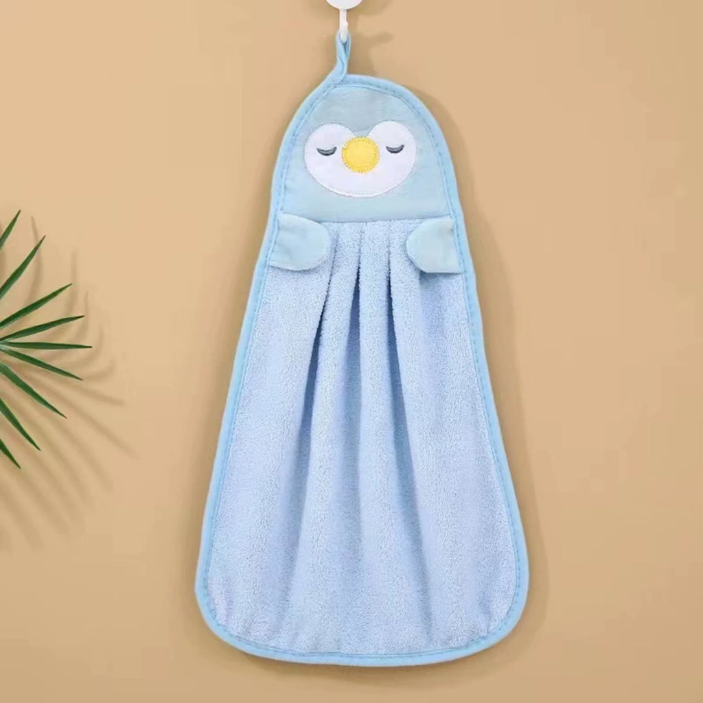 Cute Animal Hand Towens Hanging Loop Home Bathroom Kitchen Household