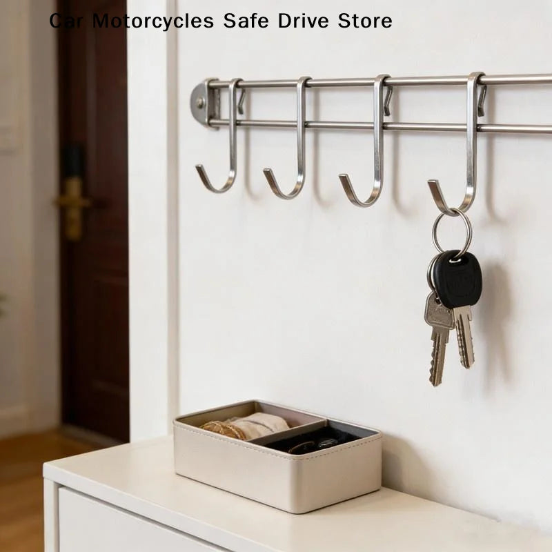 CM6pcs Snap-on Clip Hooks Wire Shelving Shelves Sink Grates Versatile