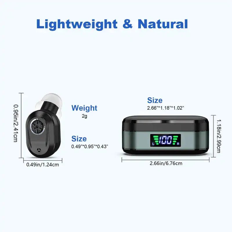 Hearing Amplifiers Earbud Digital In-ear Enhancer Sound Voice