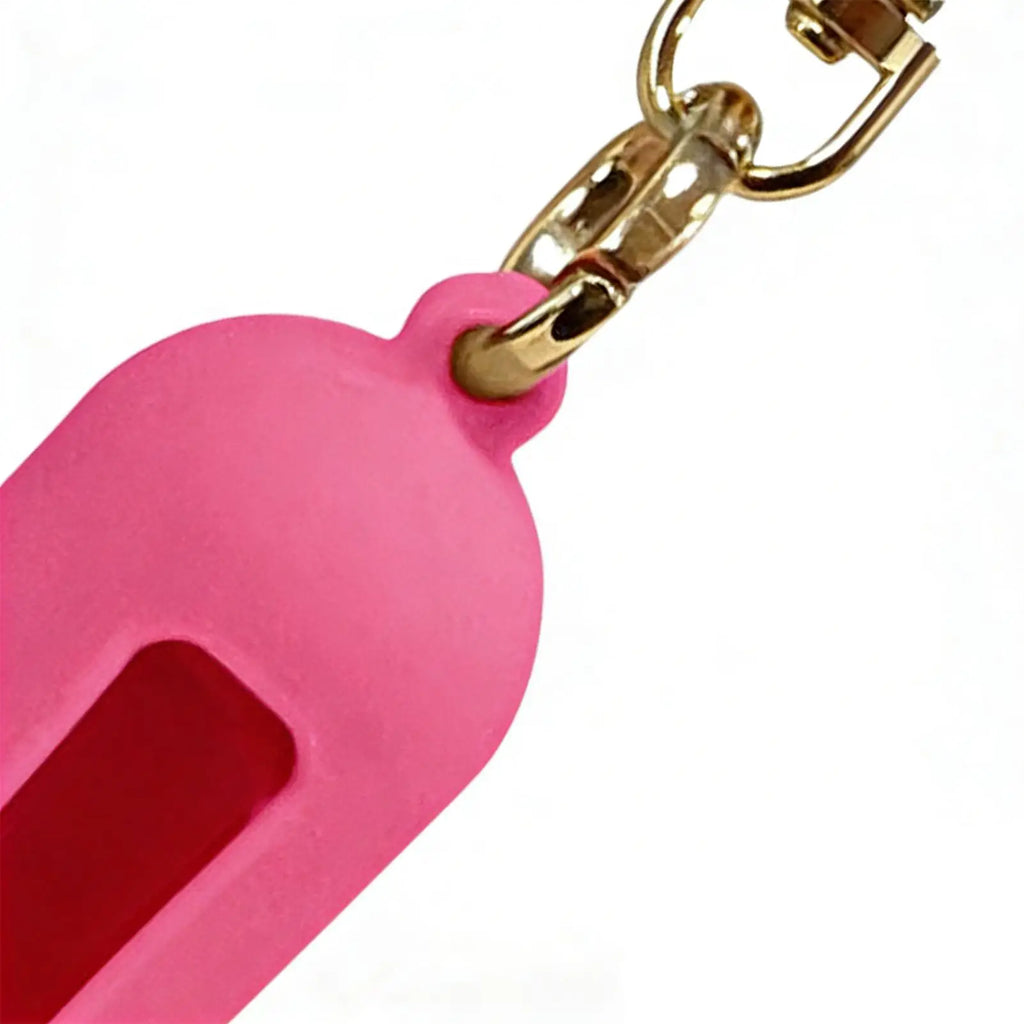 Lipstick Keychain Travel Silicone Sleeve Lip Balm Holder For Travel Purse Wallet Gym Workplace Outdoor Activities Daily Commute Zpaxo