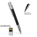 Zsuit Free Logo Metal Pen USB 32GB 64GB USB Flash Drive 2.0 Memory Stick 128G Pendrive 2in USB Storage Key USB Drive Zpaxo usb 2.0-128GB-1pcs black
