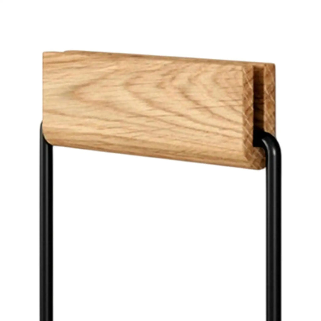 Wall-Mounted Paper Towel Holder – Modern Wood & Metal Rack Toilet Paper Holder Zpaxo