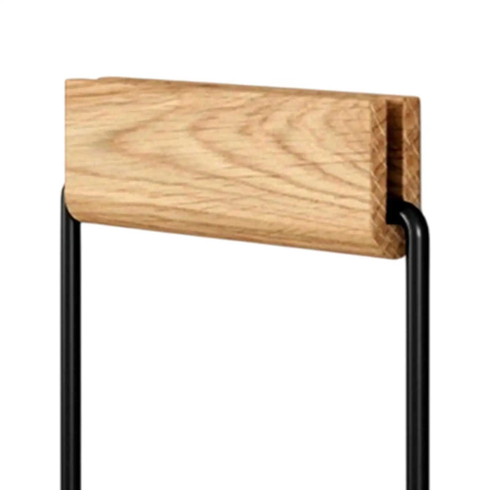 Wall-Mounted Paper Towel Holder – Modern Wood & Metal Rack Toilet Paper Holder Zpaxo