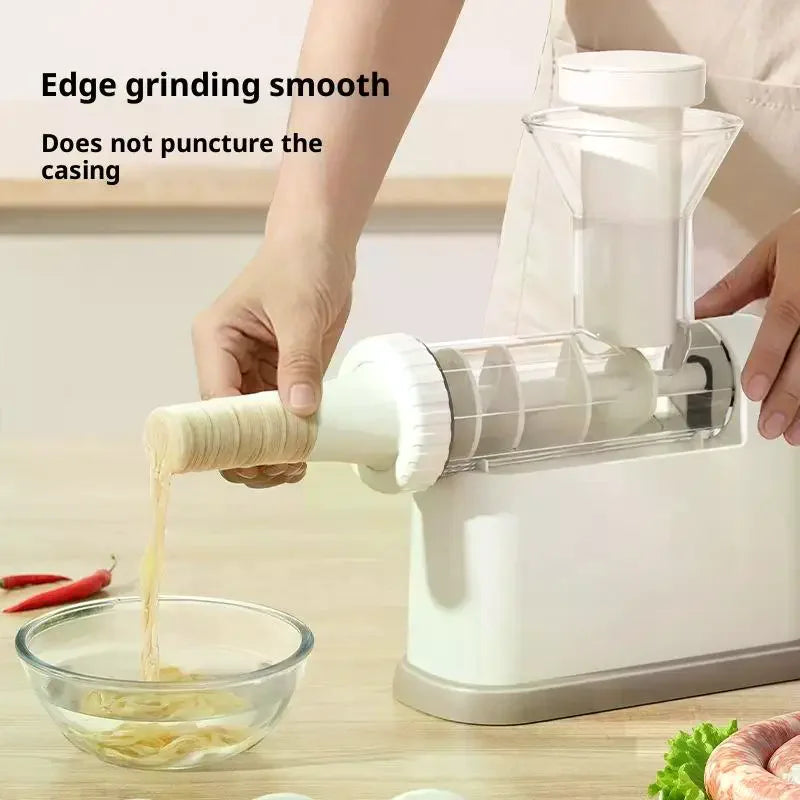 Manual Sausage Stuffer Machine Meat Grinder Filling Maker Tubing Zpaxo