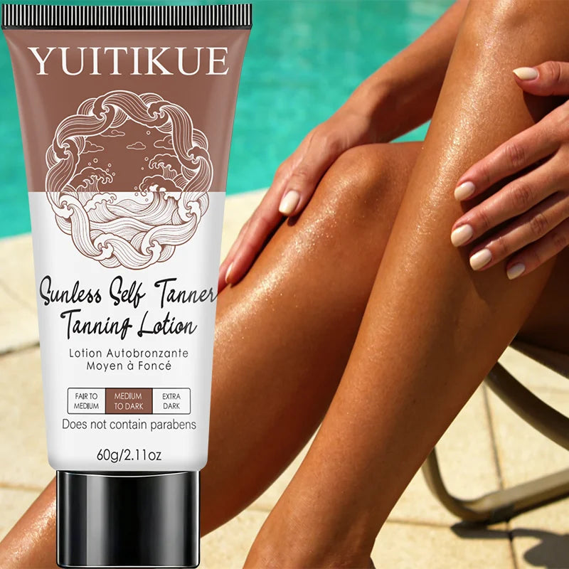 YUITIKUE Sunless Self Tanner Lotion – Bronze Glow 60g Self Tanning Lotion Zpaxo