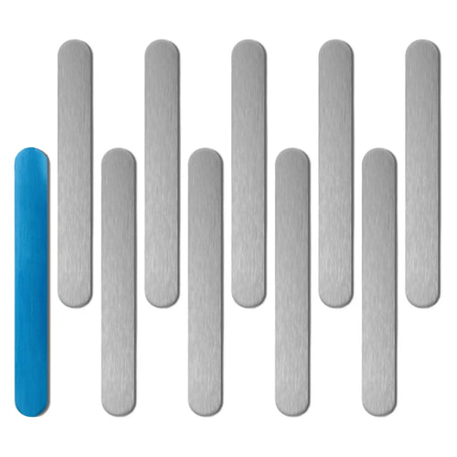 Adhesive Metal Plate For Magnets Reusable 10Pcs Magnetic Adsorption Steel Plate Self-Adhesive Patch Strips For Science Craft Zpaxo