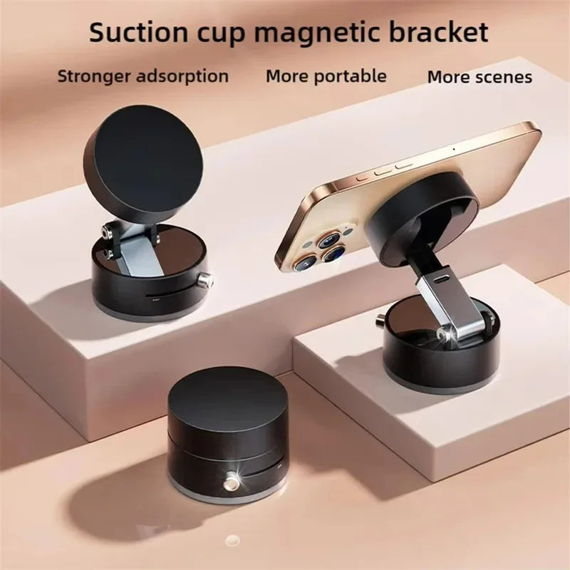 NEW HOT Foldable Phone Stand Strong Magnetic Car Phone Holder Dashboard Phone Holder 360° Rotating Vacuum Suction Cup Zpaxo