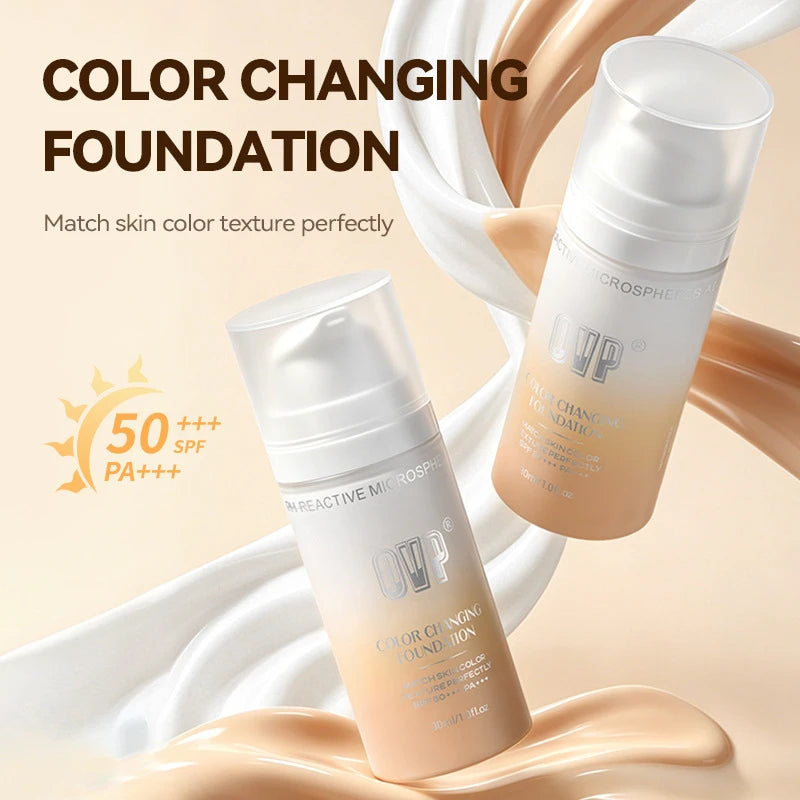 Color Changing Liquid Foundation – Hydrating Coverage 30ML Liquid Foundation Zpaxo