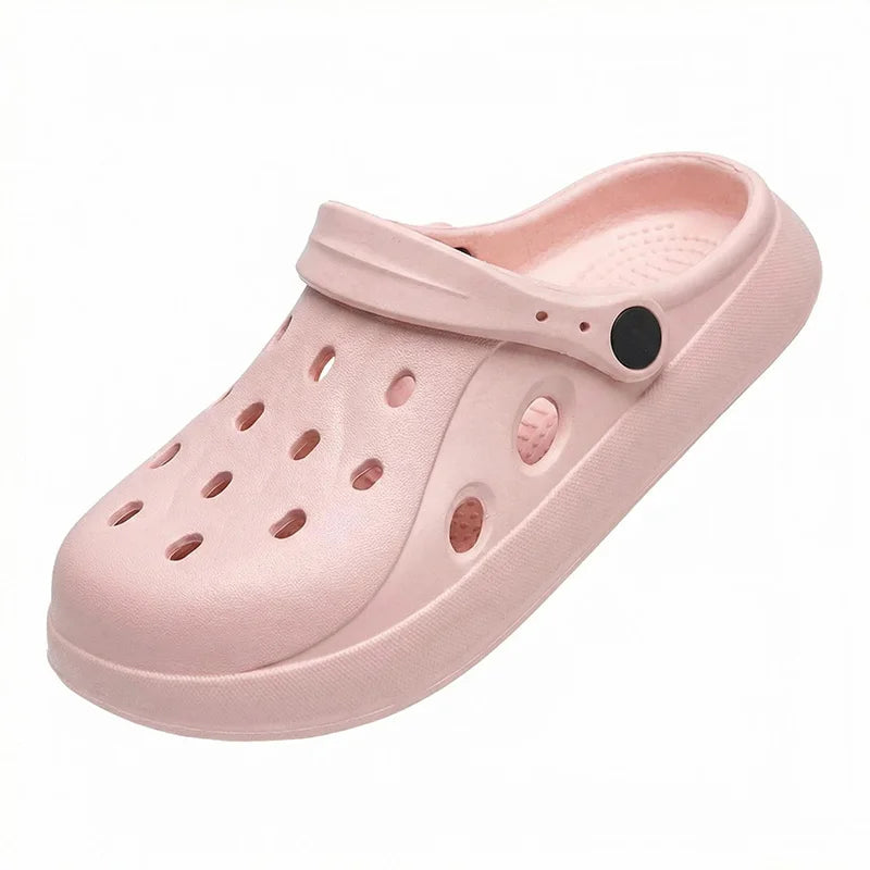 Women Clogs Summer Female Sandals Thick Bottom Home Slides Soft EVA Zpaxo pink-B 36-37