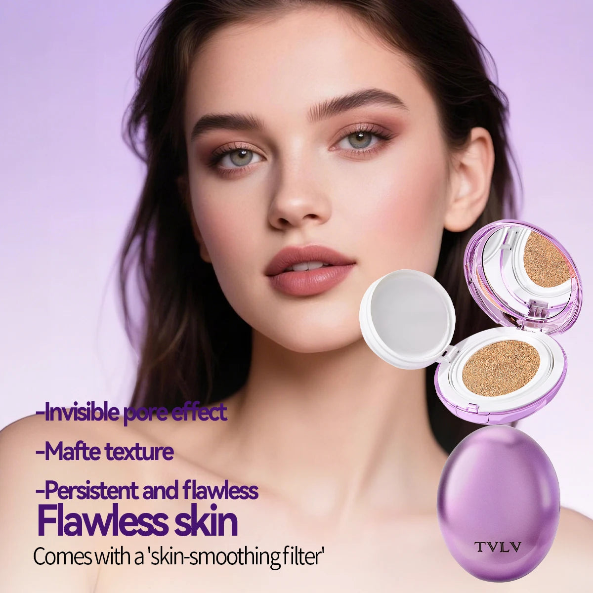 Oval Air Cushion Foundation Make-up Covers Defects Lasting Makeup