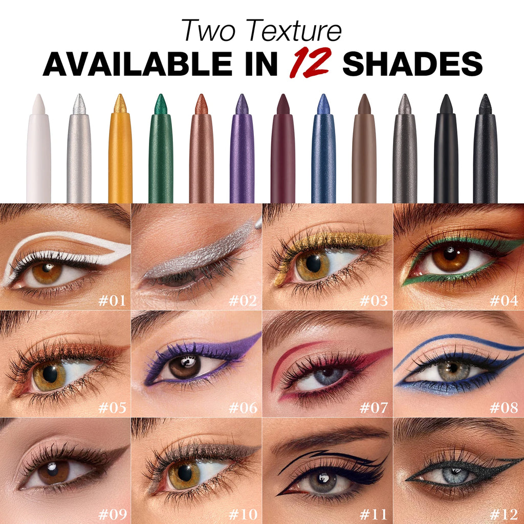 Waterproof Sweat Resistant Eyeliner Pen Durable Easy Fast Drying