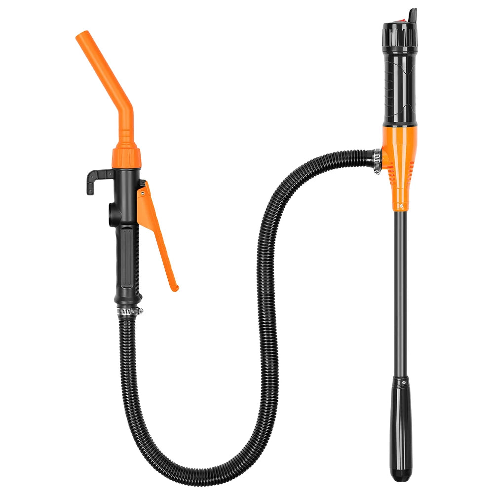 Portable Liquid Transfer Pump Flow Control Nozzle Fuel Gas Suction
