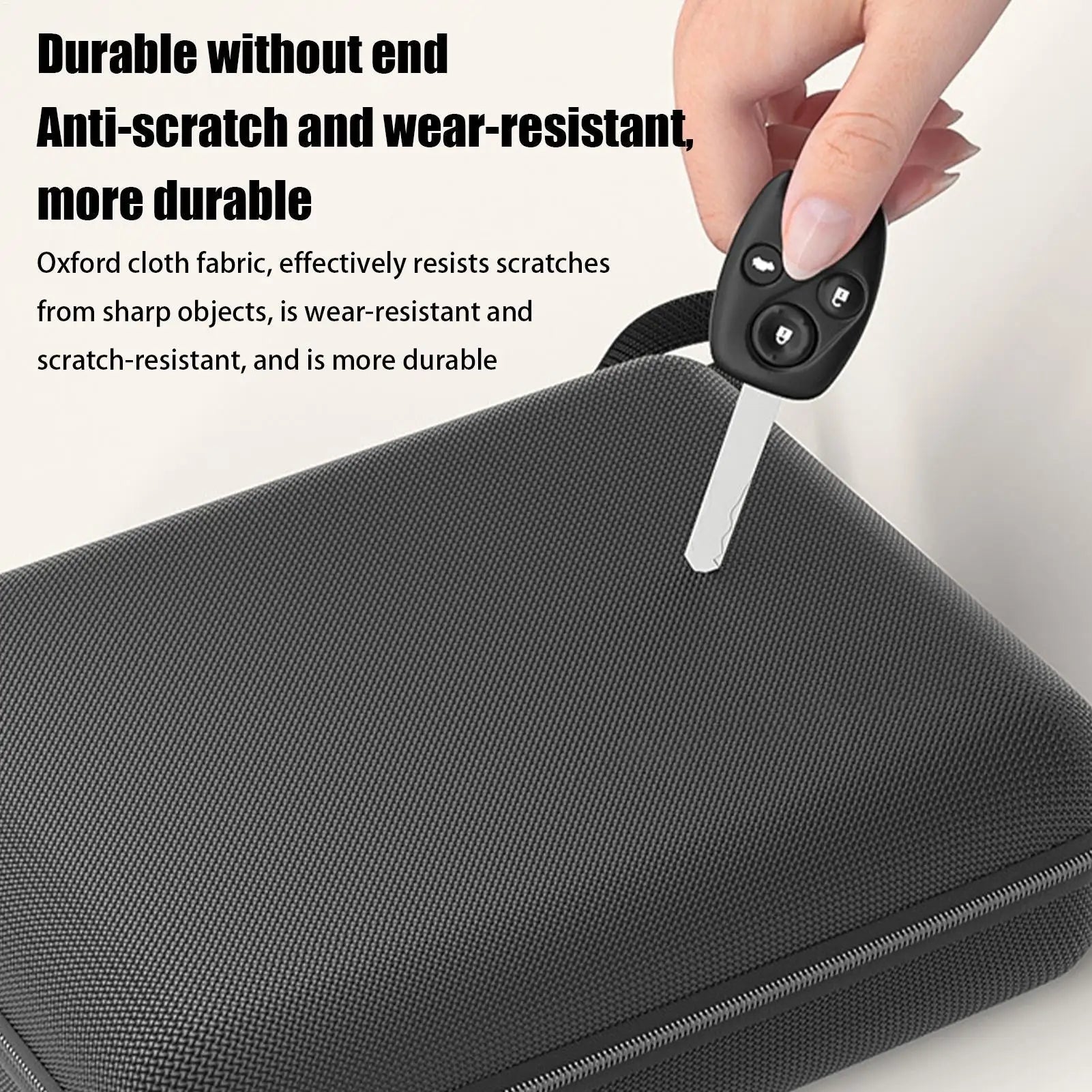 Portable Car Vacuum Storage Case Organizer Zipper Closure Protective