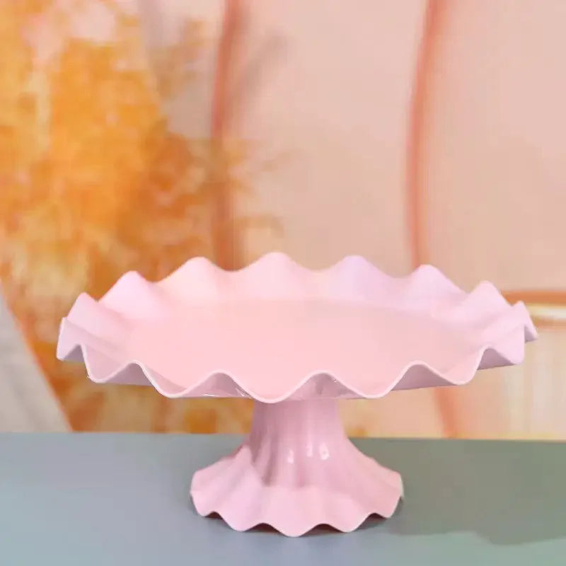 Plastic Cake Stand Display Rack Wedding Decoration Birthday Cake Tray Dessert Cake Tools Desktop Tray For Wedding Birthday Zpaxo