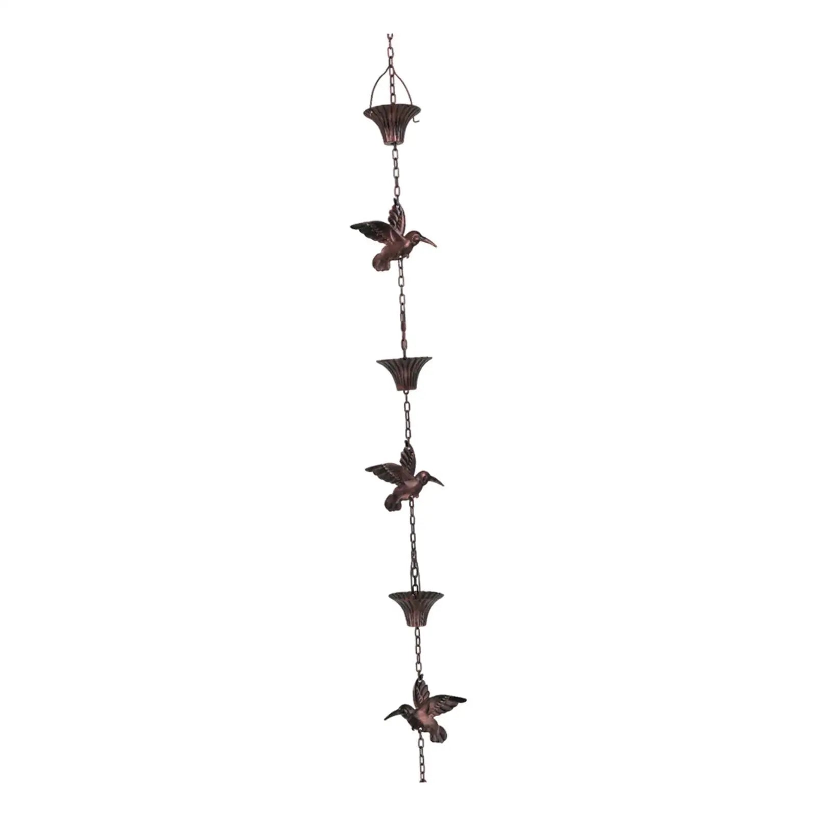 Rain Chain Decor Functional Simple Suspension Mounting Metal Hanging Zpaxo