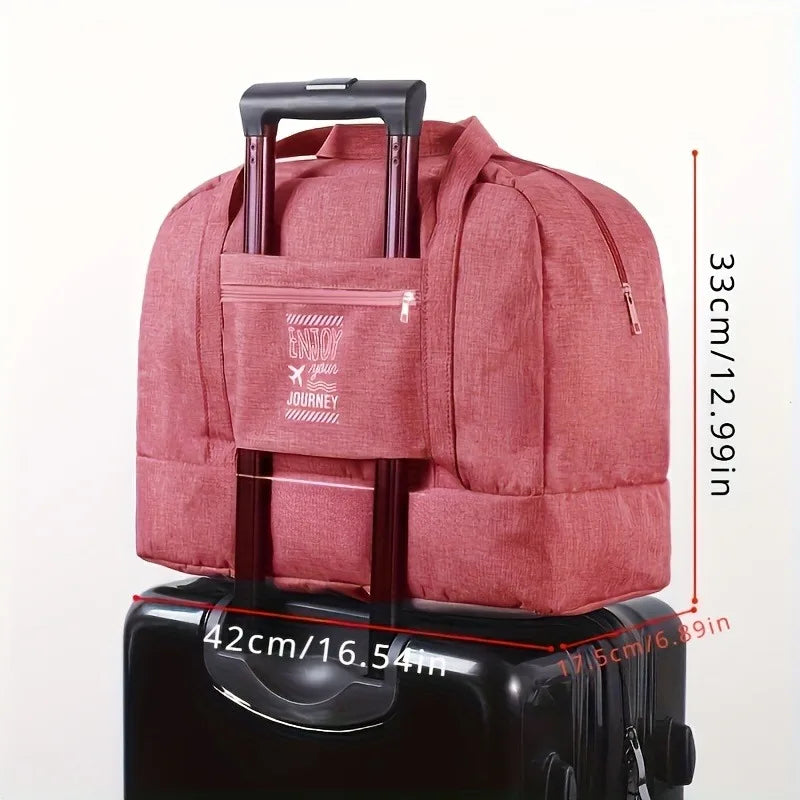 Stylish Folding Travel Bag Large Capacity Carry-on Organizer Multiple