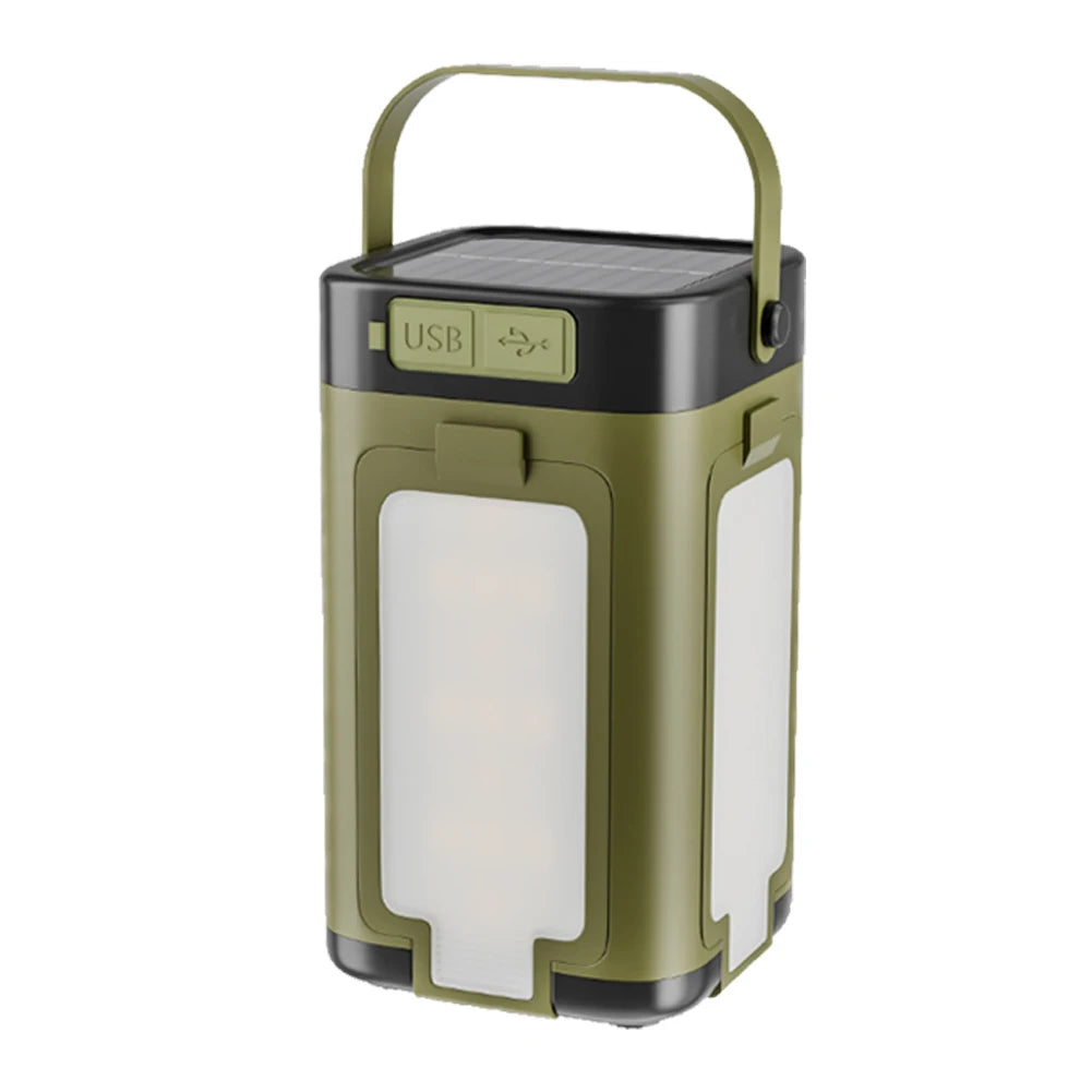 Foldable Camping Light Waterproof Rechargeable Lantern Solar LED Tent